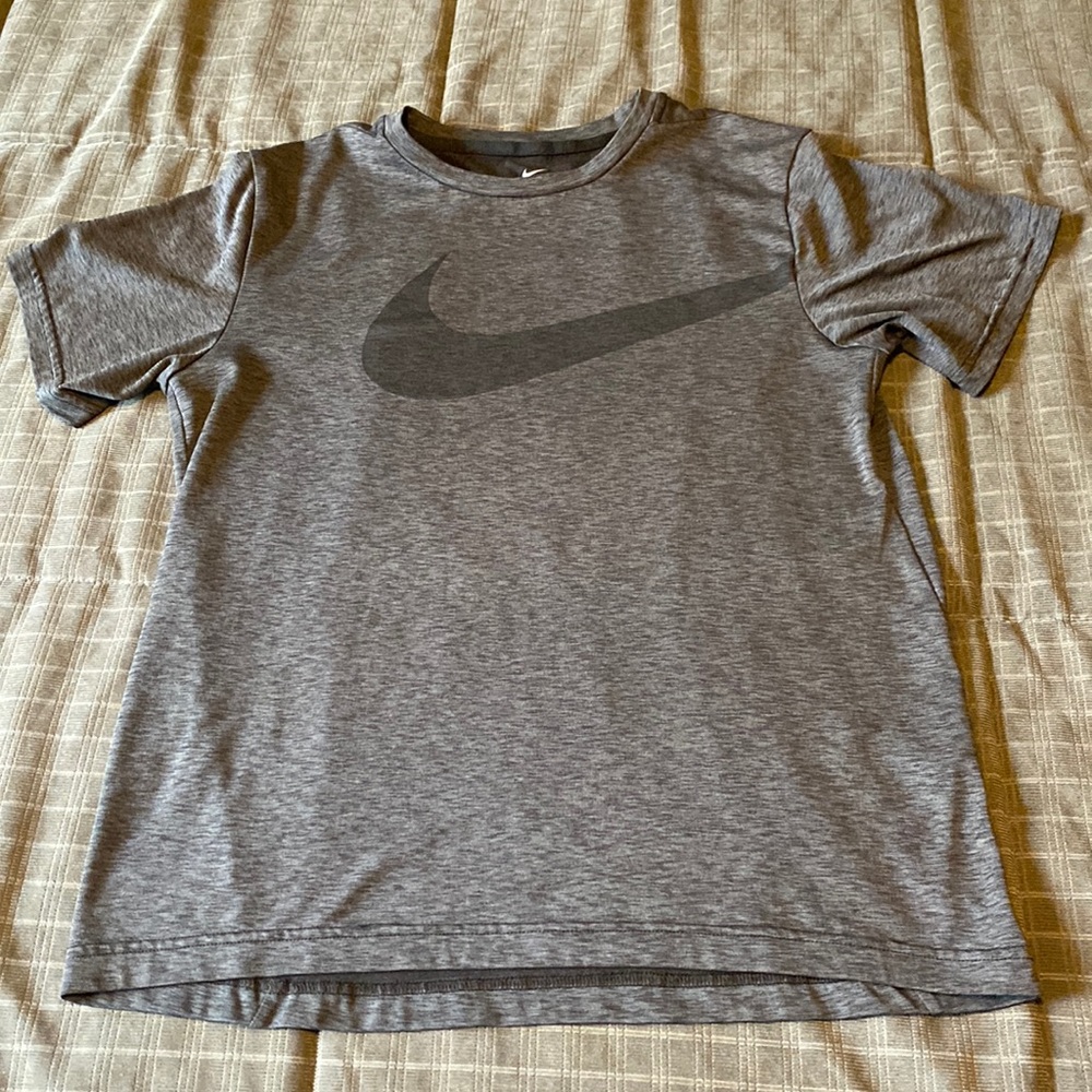 Nike Dri-Fit Charcoal and black heathered T shirt